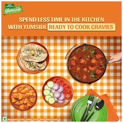 Tata Sampann Yumside Punjabi Style Kadhai Gravy - Ready To Cook, 180 g-8.webp